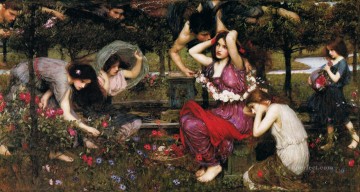 フローラとゼファーのギリシャ人女性 ジョン・ウィリアム・ウォーターハウス Oil Paintings